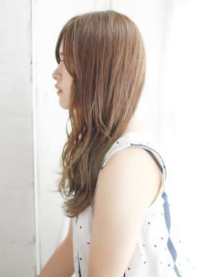 ナチュラルグラデーションのミックスカールスタイル    