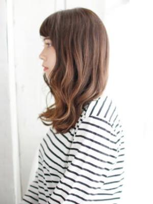 Aラインのゆるミックスカール