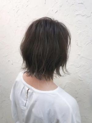 【flor 戸塚】*ラフウェーブボブ+オリーブベージュ*