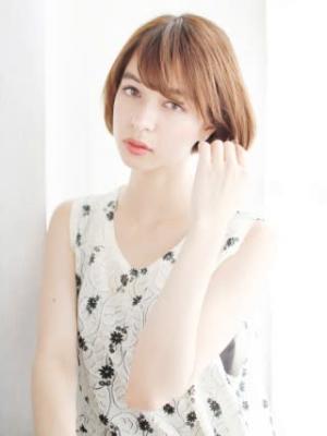 おろし流しのナチュラルボブスタイル