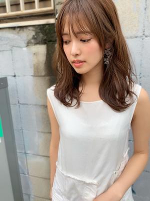 【山田】シースルーバングヘルシーレイヤーセミディy50