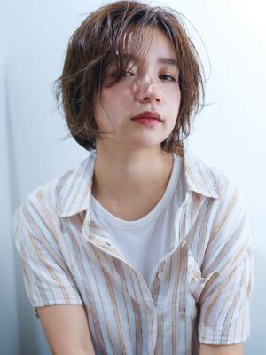無造作感ゆるふわボブ