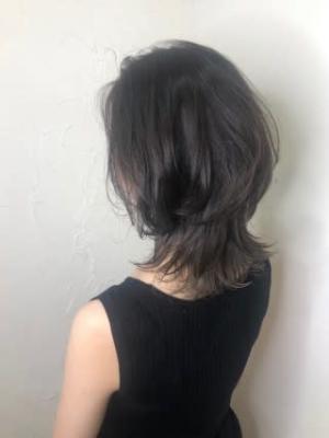 【reir下北沢】*くびれセミディ+ダークパールアッシュ*