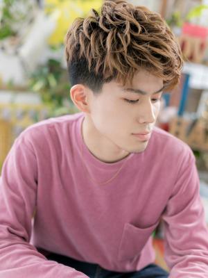 男らしさUP！刈り上げ×ワイルドアップバング　似合わせカット
