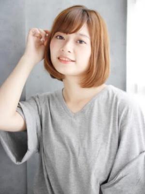 ハイトーンボブのワンカールスタイル