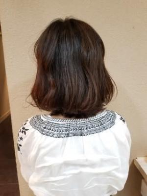 内巻きボブ×ストレッチトリートメント