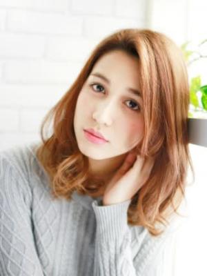 ワンカールのゆるふわパーマヘアー