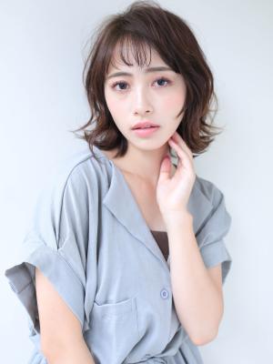 20代30代40代人気★スタイリングのゆるウェーブボブ 20代30代40代人気★スタイリングのゆるウェーブボブのイメージ画像