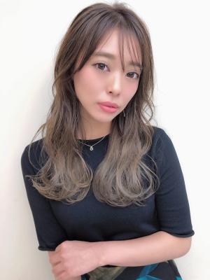 シースルーバンググレージュカラー シースルーバンググレージュカラーのイメージ画像