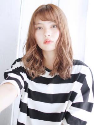 セミウエットの細かめミックスカール
