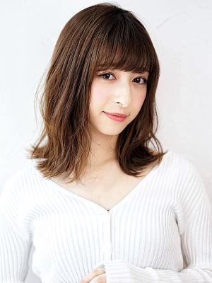 外ハネミディ 