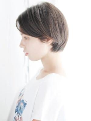 襟足スッキリかきあげショート
