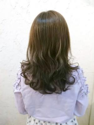 【flor 戸塚】*くびれセミディ+秋色×カーキグレージュ*