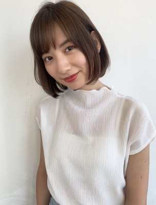 ツヤ髪大人綺麗なボブ
