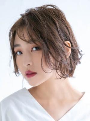 くせ毛風ゆるふわボブ くせ毛風ゆるふわボブのイメージ画像