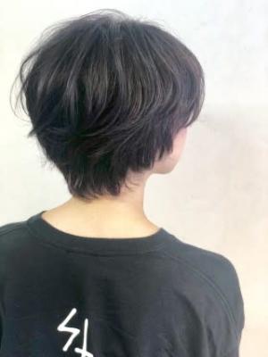 Lia&清水大誠 ラベンダーアッシュショートウルフ