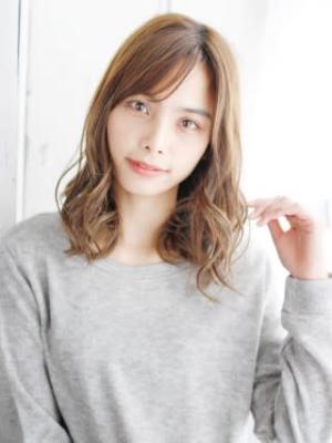 セミウエットのゆるミックスカール