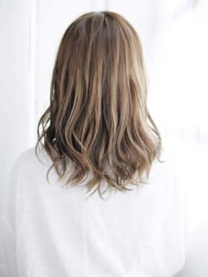 セミウエットのゆるミックスカール