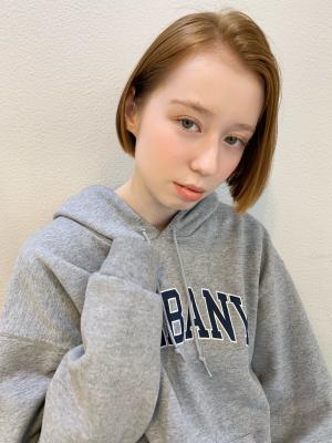 【山田】アフロート 切りっぱなしツヤ感ミニボブy85