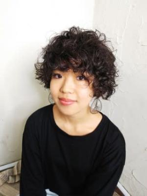 【reir下北沢】*スパイラルパーマ+マニッシュボブ+