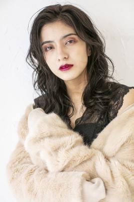 ダークアッシュ暗髪ハイライトブリーチカラーボブ10代20代