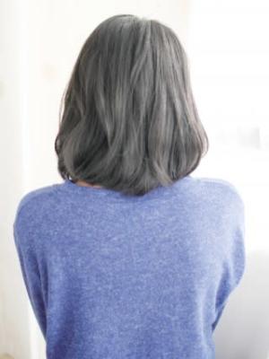 かきあげ前髪の大人カール