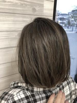 秋オススメグレージュハイライト