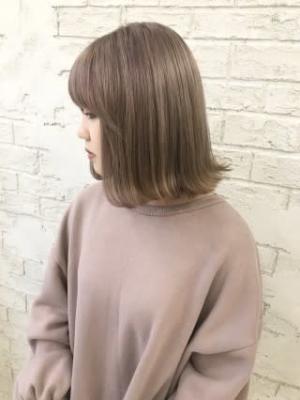 ラベンダーミルクティーグレージュベージュ10代20代4045