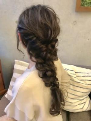 編みおろしアレンジ
