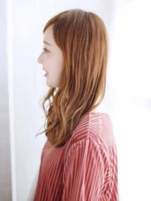 Aラインセミウエットのミックスカール