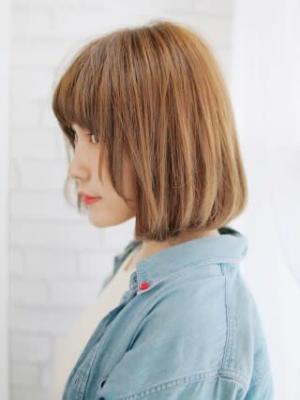 Aラインのワンレングスボブヘアー