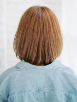 Aラインのワンレングスボブヘアー