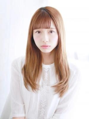 抜け感リラックスストレート