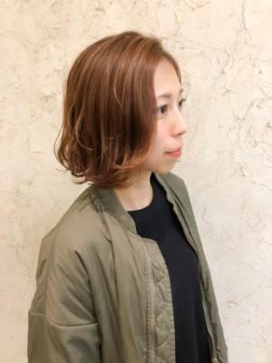 【flor 戸塚】*無造作ウェーブ+ストロベリーシャンパン*