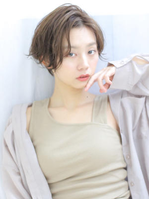 【lagoon阿部春菜】マニッシュショートボブ×無造作パーマ 【lagoon阿部春菜】マニッシュショートボブ×無造作パーマ