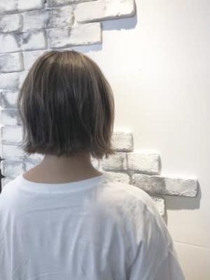 【松戸 Alpha】透明感アッシュボブ