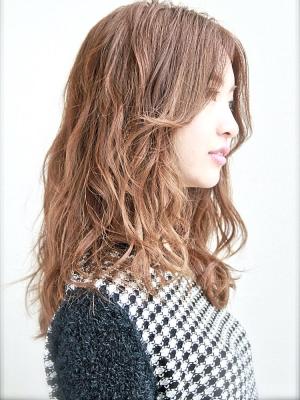 ラフウェーブ×センターパート