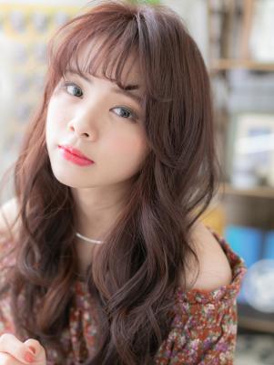 フェザーバング♪外国人風ロングレイヤー　くせ毛風