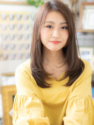 美人顔☆大人かわいいツヤセミロング　簡単スタイリング