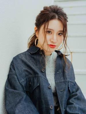 ロングヘア簡単アレンジ