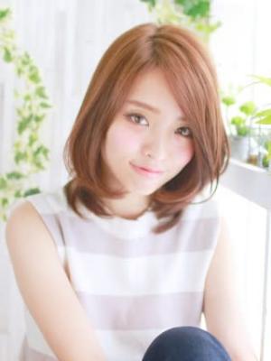 内巻きナチュラルヘアー