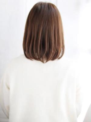 大人かきあげバングのワンカールスタイル