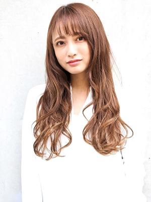 ロングヘアゆる巻き