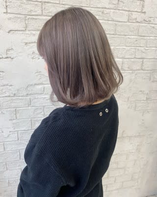 スノーグレーシルバーグレージュハイトーンカラーボブ4065