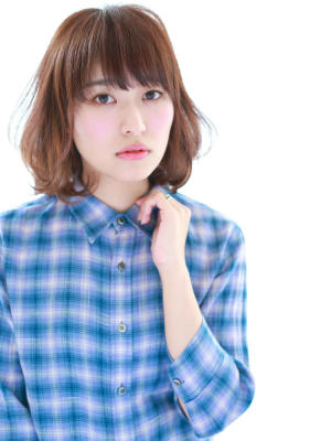 動きのある軽やかボブ！