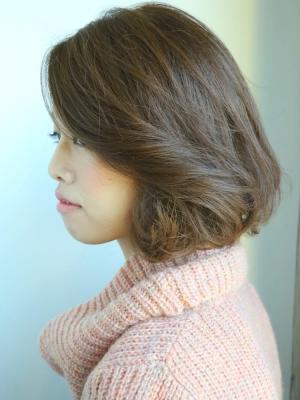 可愛い耳かけボブスタイル