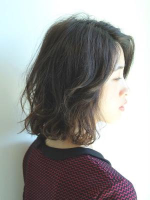 くせ毛風ゆるめミディアム