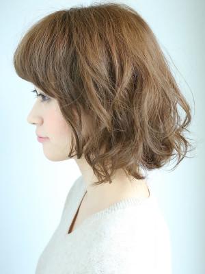 可愛いカールボブスタイル