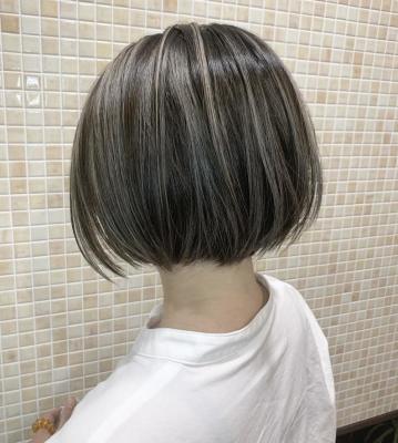 ☆切りっぱなしBob×コントラストハイライト☆