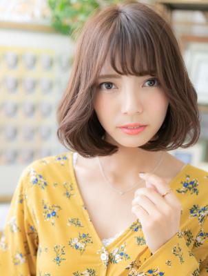 くせ毛風ニュアンスカール♪Aラインラブ大人ボブ　毛先パーマ